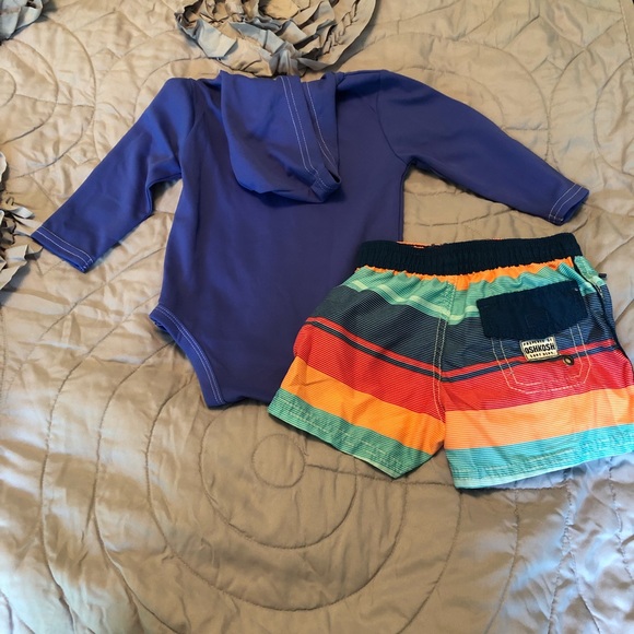 Infant Rashguard and Swim Trunk Set - 12mo - Picture 3 of 5